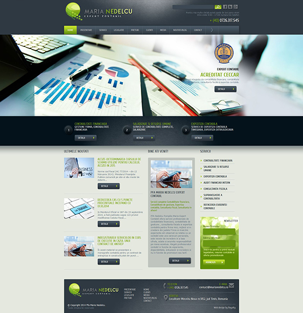 Design site firme de contabilitate